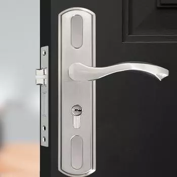 Регулируемый язычок дверного замка комплект из нержавеющей стали ручка безопасности водонепроницаемый замок комплект для внутренних и патио дверей S