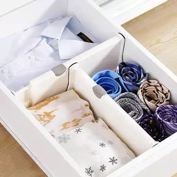 Регулируемый разделитель ящиков для хранения, выдвижной пластиковый держатель для перегородки ящика, бытовой органайзер для хранения, обшитый вагонкой, кухонный органайзер