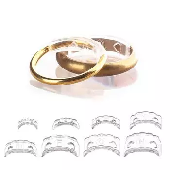 Регулируемый размер кольца, проставка для удобной посадки и надежного ношения, невидимый силиконовый регулятор размера кольца, инструмент для измерения ювелирных изделий
