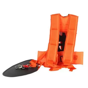 Регулируемый ремень для газонокосилки с мягкой подушкой, экономящий труд садовый триммер, двойной плечевой ремень