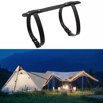 Регулируемый ремень для переноски уличных одеял и спальных мешков для мотоцикла чёрный