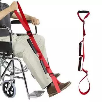 Регулируемый ремень для подъема ног Удобное нейлоновое устройство для укрепления ног для восстановления после операции красный