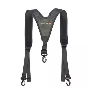 Регулируемый ремень для походов с пряжкой, дышащий мужской ремень для рюкзака, ремень для поясной сумки для кемпинга на открытом воздухе Grey