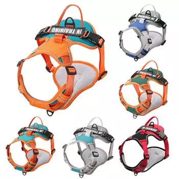 Регулируемый ремень для собак и кошек, поводок для собак, светоотражающий дышащий жилет, жилет для маленьких и больших собак, товары для домашних животных S