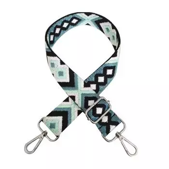 Регулируемый ремень для сумки, холщовая сумка с этнической вышивкой, широкий сменный ремень через плечо 00339-38+metal buckle