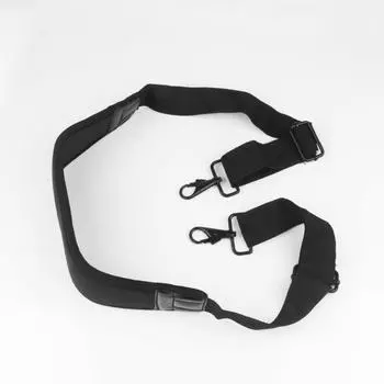 Регулируемый ремень на плечо, утолщенный с двойным крючком, сумка для фотокамеры, декомпрессионный эластичный одинарный плечевой ремень чёрный