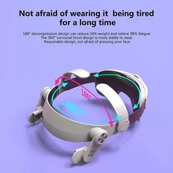 Регулируемый ремешок на голову Elite для Oculus Quest 2, складной дизайн, сбалансированный дизайн, улучшенный комфорт для аксессуаров Oculus Quest 2 Vr T2 Strap