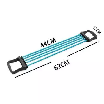 Регулируемый резиновый эспандер для груди с 5 пружинами, растяжитель для мышц, домашний тренажер, синий