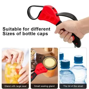 Регулируемый резиновый многофункциональный гаечный ключ для ремня, гаечный ключ для масляного фильтра, автомобильный ключ для водопроводных труб, съемник для ремня, цепной ключ Amagi красный