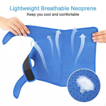 Регулируемый рукав для голени для фитнеса и ходьбы Blue 55.88x28cm