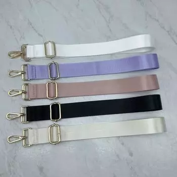 Регулируемый широкий плечевой ремень для женских сумок через плечо - универсальный сменный ремень из тесьмы Light Gold Buckle