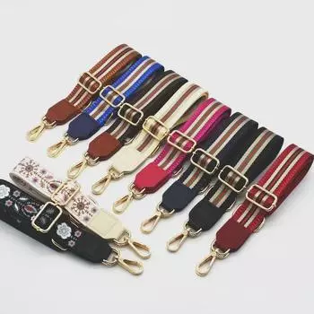 Регулируемый широкий женский ремень для сумки через плечо - длинный, удобный сменный ремень для сумок Shiny Silver Buckle