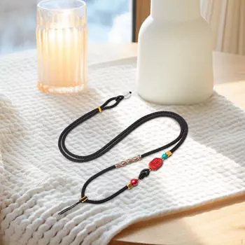 Регулируемый шнур ожерелья для индивидуальных ювелирных изделий чёрный