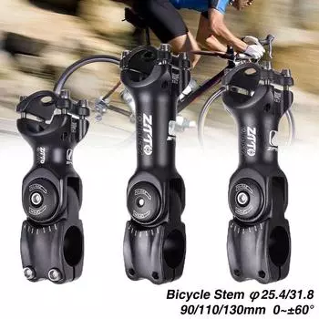 Регулируемый шток 60, 90/110/130 мм X 25,4 мм/31,8 мм, шток для горного шоссейного велосипеда, велосипедная часть 25.4x90mm