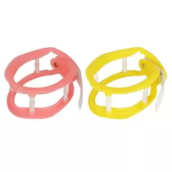 Регулируемый силиконовый бандаж для поддержки шеи, предотвращающий вытяжение шейного отдела позвоночника, носилки Pink