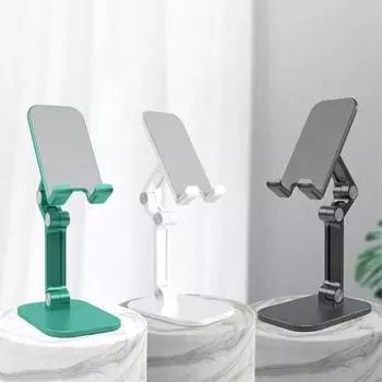 Регулируемый складной держатель для телефона, многофункциональный кронштейн для мобильного телефона, телескопический держатель белый