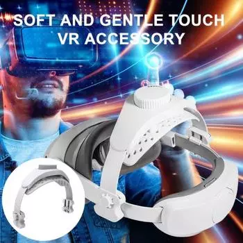 Регулируемый сменный ремешок на голову VR, мягкий износостойкий, простая установка, универсальный ремешок на голову Meta Quest 3/2/Pro/Pico4 белый