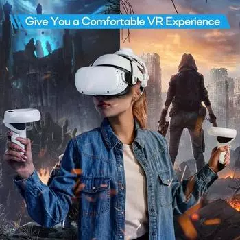 Регулируемый сменный ремешок на голову VR, мягкий износостойкий, простая установка, универсальный ремешок на голову для Meta Quest 3/2/Pro/Pico4 белый