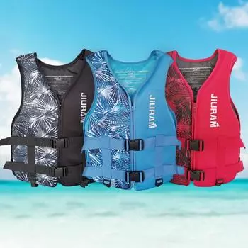 Регулируемый спасательный костюм с плавучестью, износостойкий неопреновый спасательный жилет для водных видов спорта, мягкий, безопасный, многоцелевой, наружный, аксессуары XS синий