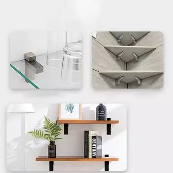 Регулируемый стеклянный держатель полки из сплава Стеклянные зажимы Держатель кронштейна для полки Y
