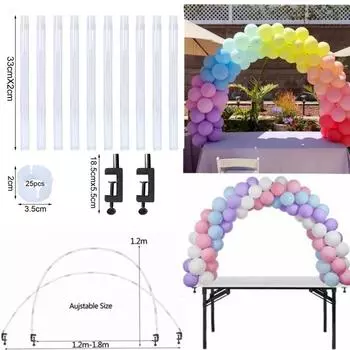 Регулируемый стол, арка для воздушных шаров, подставка, держатель, бант из воздушного шара, день рождения, свадьба, вечеринка, декор для детского душа, основа для воздушного шара As picture мраморный