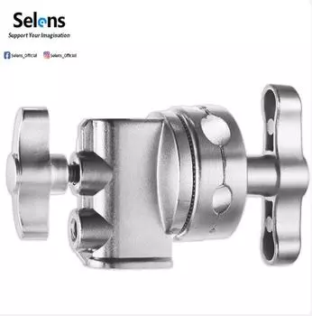 Регулируемый сверхмощный адаптер Selens из нержавеющей стали, подставка для видео, подставка для головного света, адаптер подставки C-Light, аксессуары для фотосъемки