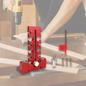 Регулируемый сверлильный фрезерный круглый стержень вспомогательный инструмент Maker Jig Kit красный красный