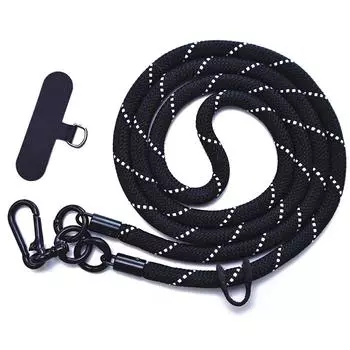 Регулируемый телефонный шнурок, съемный шейный шнурок для мобильного шнурка, цветной шейный ремешок, универсальная подвеска с аксессуарами для карт