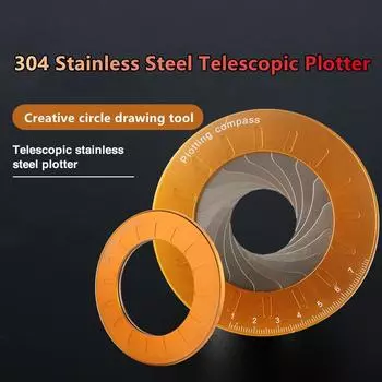 Регулируемый телескопический круговой плоттер из нержавеющей стали 304 as the picture