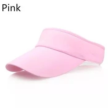 Регулируемый теннисный гольф солнцезащитный козырек унисекс кепка повязка на голову шляпа розовый