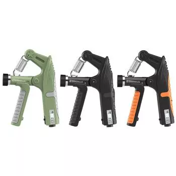 Регулируемый тренажер для предплечий, 10-120 кг, обратный отсчет/расширитель для пальцев, пружинный тренажер для упражнений на руку для музыкантов, спортсменов зелёный