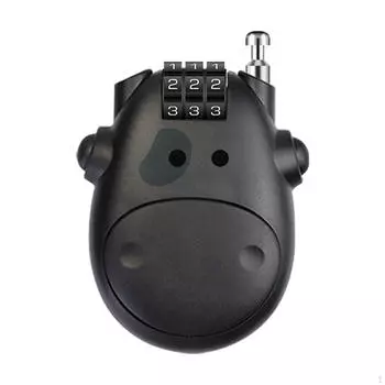 Регулируемый тросовый замок с 3 циферблатами для путешествий на горном велосипеде и пешего туризма