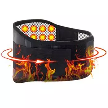 Регулируемый турмалиновый автоматический нагревательный магнитный поясной ремень с поддержкой поясницы, поддерживающий задний поясной кронштейн, двойной пояс AJA Waist XL