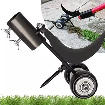 Регулируемый удалитель сорняков с колесами, стоячий удалитель сорняков для двора, газона