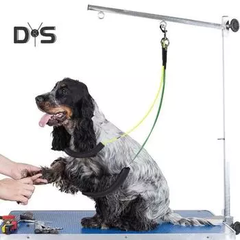Регулируемый удлинительный ремень для ухода за домашними животными, прочная петля для купания собак и кошек, предотвращает вращение, инструмент для ухода за несколькими собаками синий