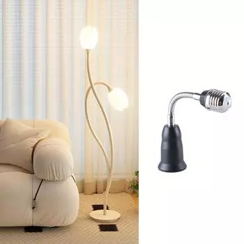 Регулируемый удлинитель патрона лампочки E27 на E27, гибкий удлинитель патрона лампы для домашнего освещения 30/40/50/60 см 30CM