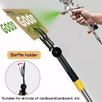 Регулируемый угол наклона прочный держатель распылительного щитка набор широко используемый универсальный картонный держатель распылительного щитка со штангой A