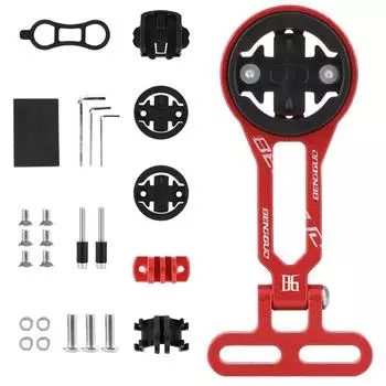 Регулируемый угол наклона велосипедного компьютера крепление для велосипедного фонаря спортивной экшн-камеры (красный)