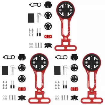 Регулируемый угол наклона велосипедного компьютера крепление для велосипедного фонаря спортивной экшн-камеры (красный)