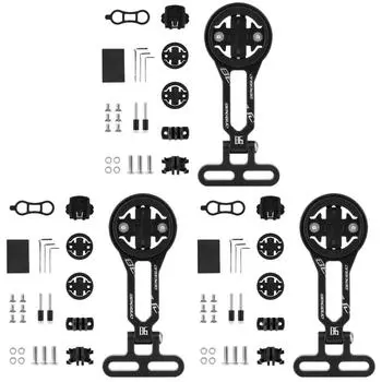 Регулируемый угол наклона велосипедного компьютера крепление для велосипедного фонаря спортивной экшн-камеры (черный)