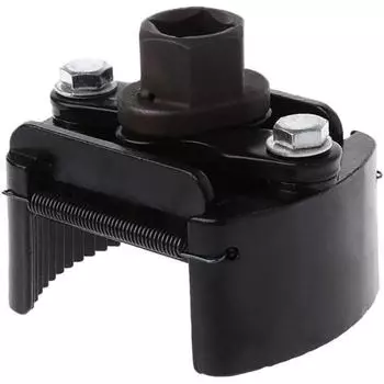 Регулируемый универсальный съемник масляного фильтра, набор инструментов для автомобиля, мотоцикла 6*7cm,S чёрный