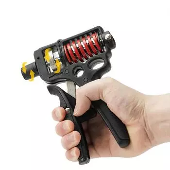 Регулируемый усилитель для тяжелых рук 5-120 кг, расширитель для пальцев, тренажеры для запястий и предплечий, фитнес-пружинный захват, упражнения чёрный
