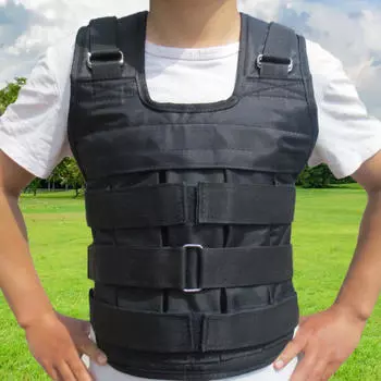 Регулируемый утяжеленный жилет, боксерский жилет с весовой нагрузкой, куртка для тренировок Can hold 110LB