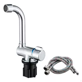 Регулируемый водопроводный кран для ванной комнаты и кухни на колесах - простая установка, удобное использование 167mmx32mmx38mm