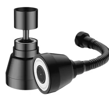 Регулируемый вращающийся удлинитель для смесителя, распылитель с 3 режимами, водосберегающая насадка, удлинитель для смесителя для кухонной раковины, брызгозащищенный аэратор