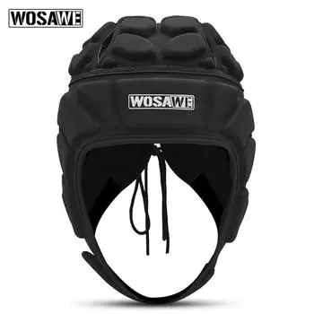 Регулируемый вратарский шлем, спортивный футбольный регби, вратарский шлем, защитная шапка на голову XL