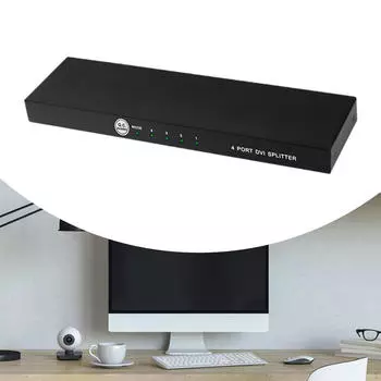 Регулируемый выходной коэффициент усиления 4K сплиттер адаптер многофункциональный высокое разрешение поддержка 4 порта