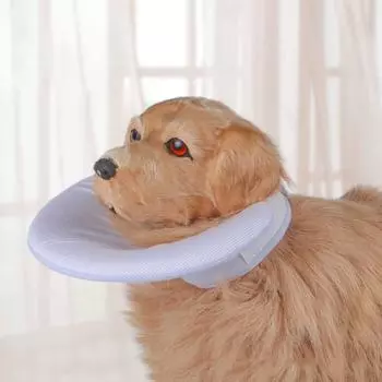 Регулируемый защитный конус для шеи для кошек, двухсторонний круг для собак Elizabeth Circle для дрессировки S синий