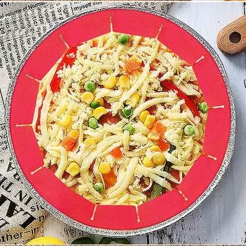 Регулируемый защитный щиток для пирога, многоразовые силиконовые защитные щитки для пирогов, защитный чехол для пирога, пиццы, выпечка, кухонные принадлежности красный