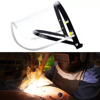 Регулируемый защитный щиток для защиты глаз и лица, защитный козырек для сварки, работы на открытом воздухе, чёрный
